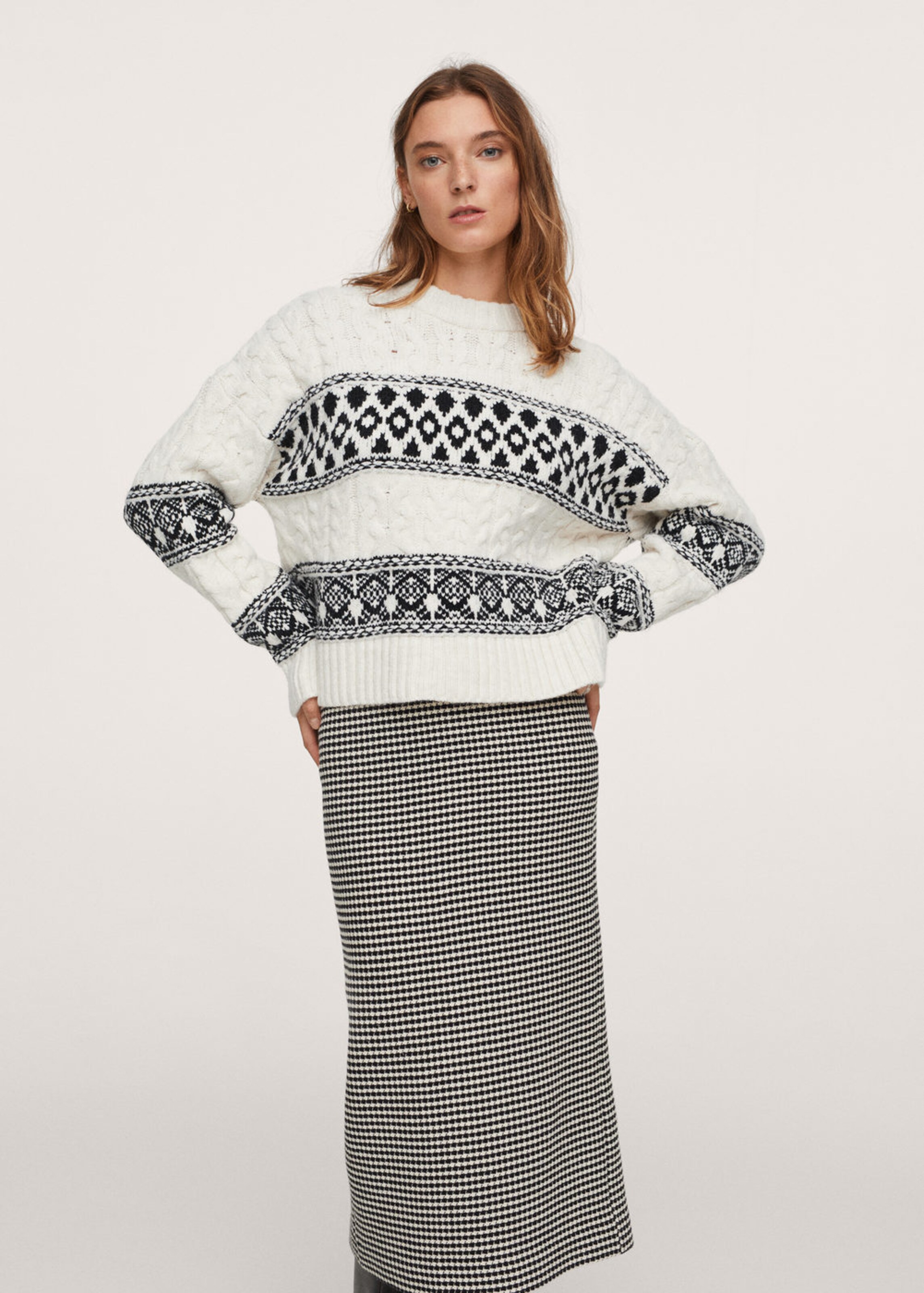 Frauen Pullover & Strick MANGO Pullover 'Ezcaray' in Offwhite - GW84770