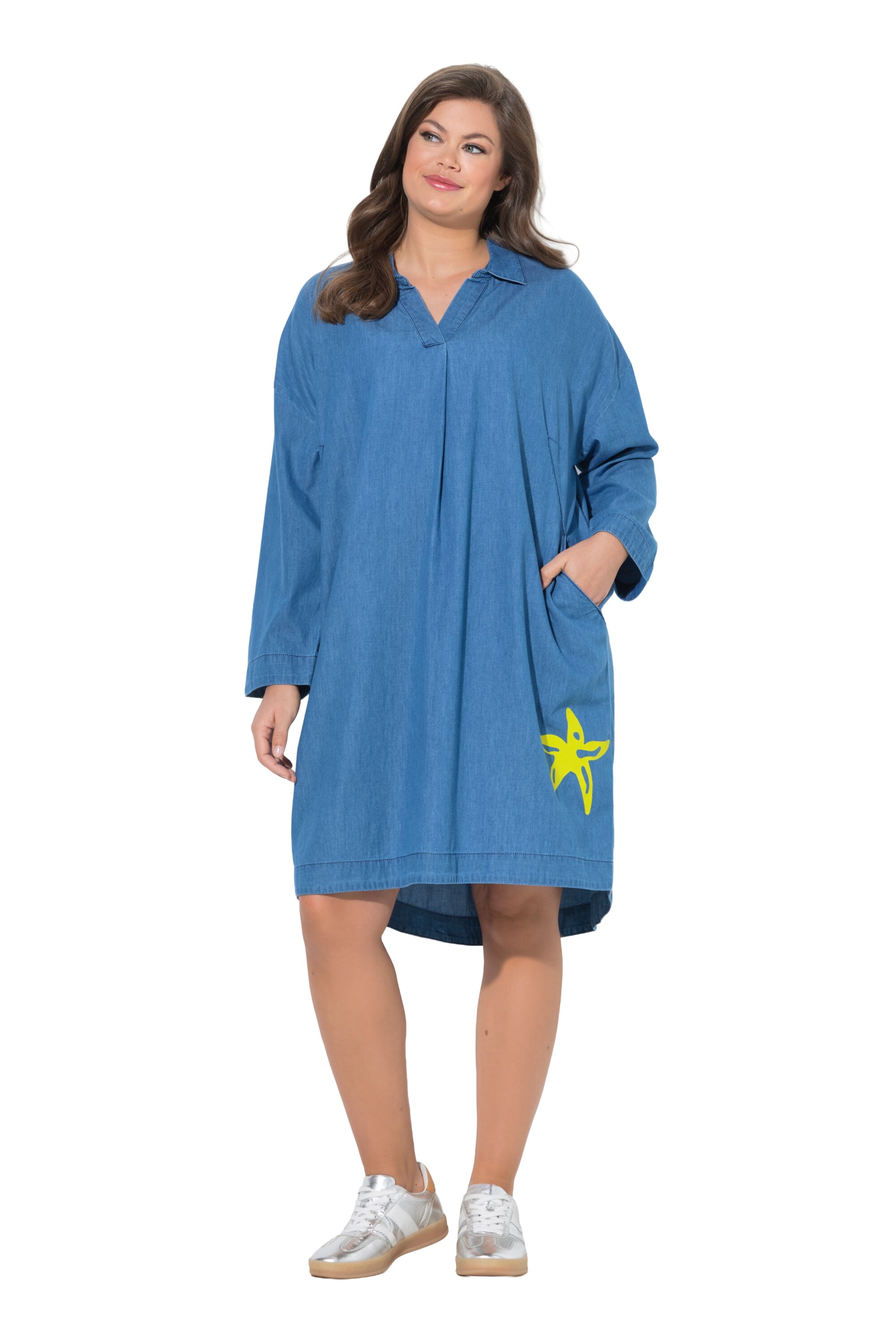 LAURASØN Jurk in Blauw: voorkant