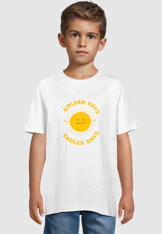 Merchcode Shirt 'Golden Rays' in Wit: voorkant