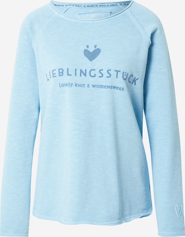 LIEBLINGSSTÜCK Sweatshirt 'Cathrina' in Blue: front