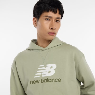 new balance Sweatshirt 'Athletics' in Olive / Pastel green / White, Item view