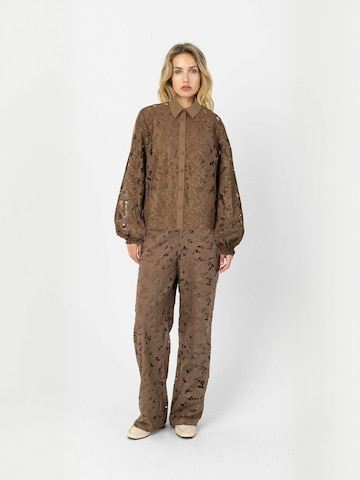 Coster Copenhagen Shirts ' Lace ' i brun: forside