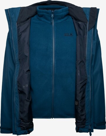 JACK WOLFSKIN Outdoorjas 'Arland' in Blauw