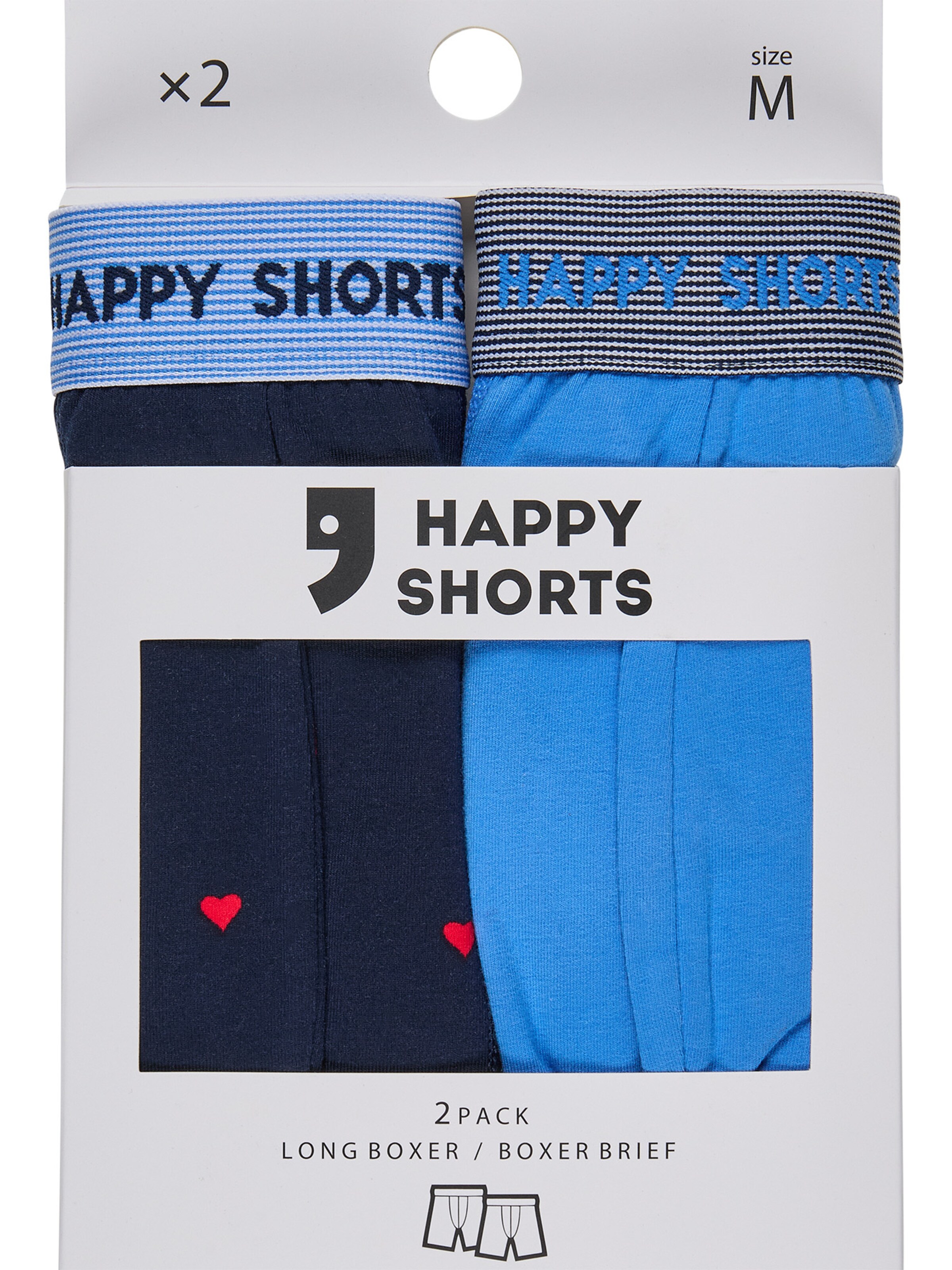 Boxers ' Jersey ' Happy Shorts en bleu
