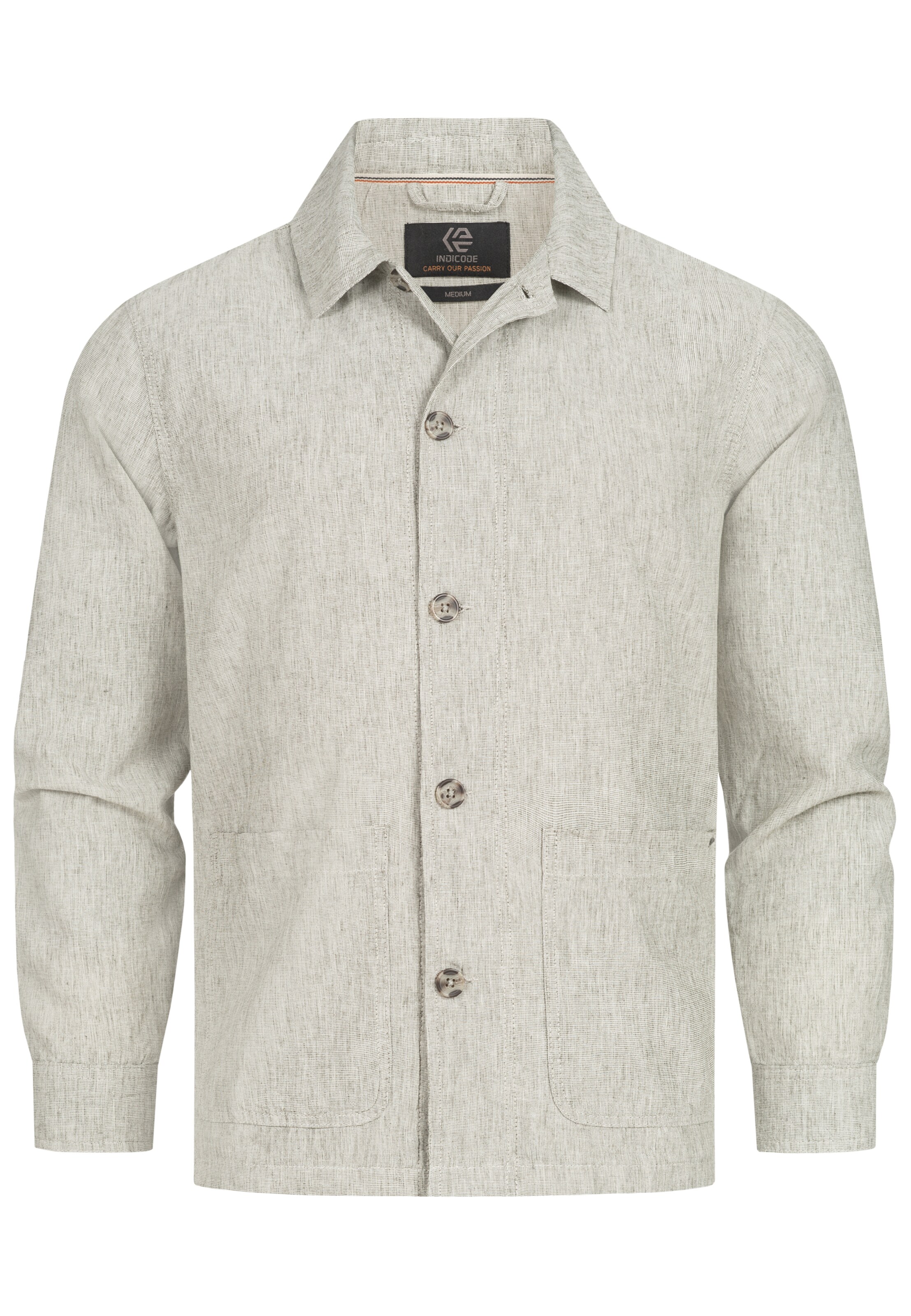 INDICODE JEANS Between-Season Jacket 'Elton' in Green: front