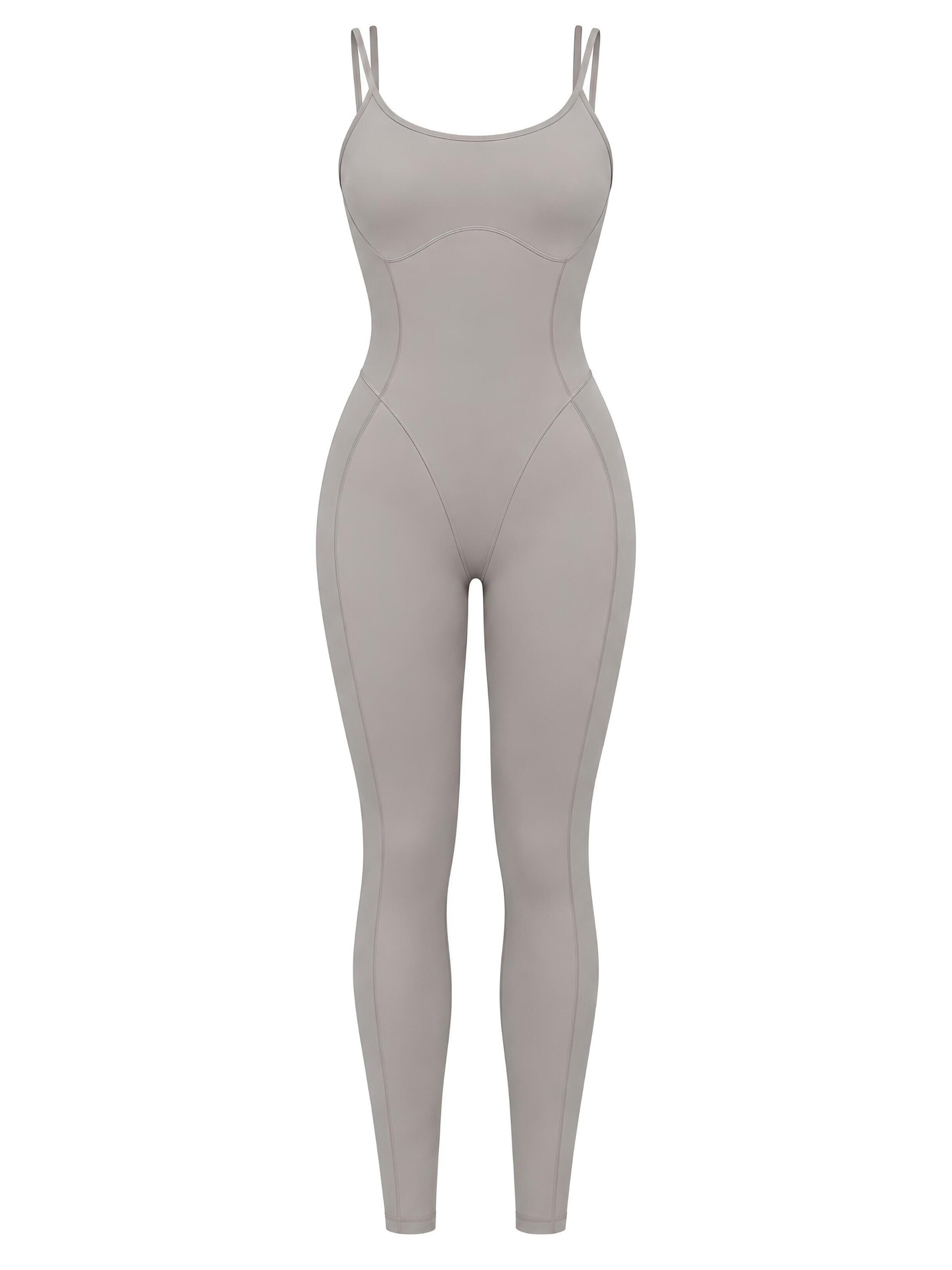 FemmeTone Jumpsuit 'Silvana'‌‌‌‌‌‌‌‌‌‌ in Grau: Vorderseite