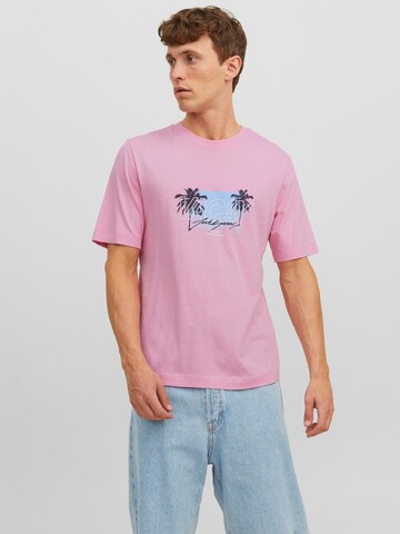 JACK & JONES - Camiseta 'TULUM' en rosa: frente