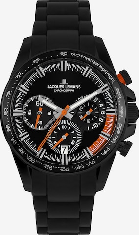 Jacques Lemans Uhr in Schwarz: predná strana