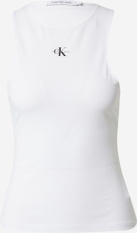 Calvin Klein Jeans - Top en blanco: frente