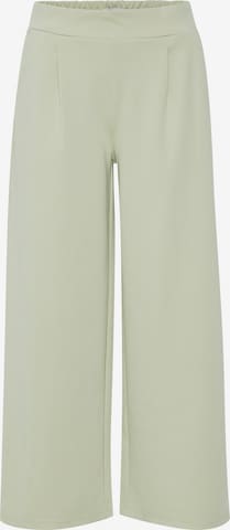 Pantaloni con pieghe 'KATE' di ICHI in verde: frontale