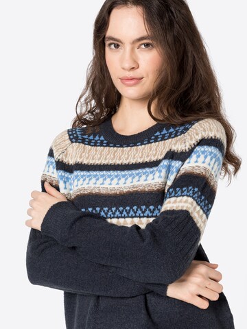 Fransa Pullover in Blau