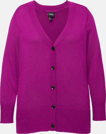 Ulla Popken Strickjacke in Lila: Vorderseite