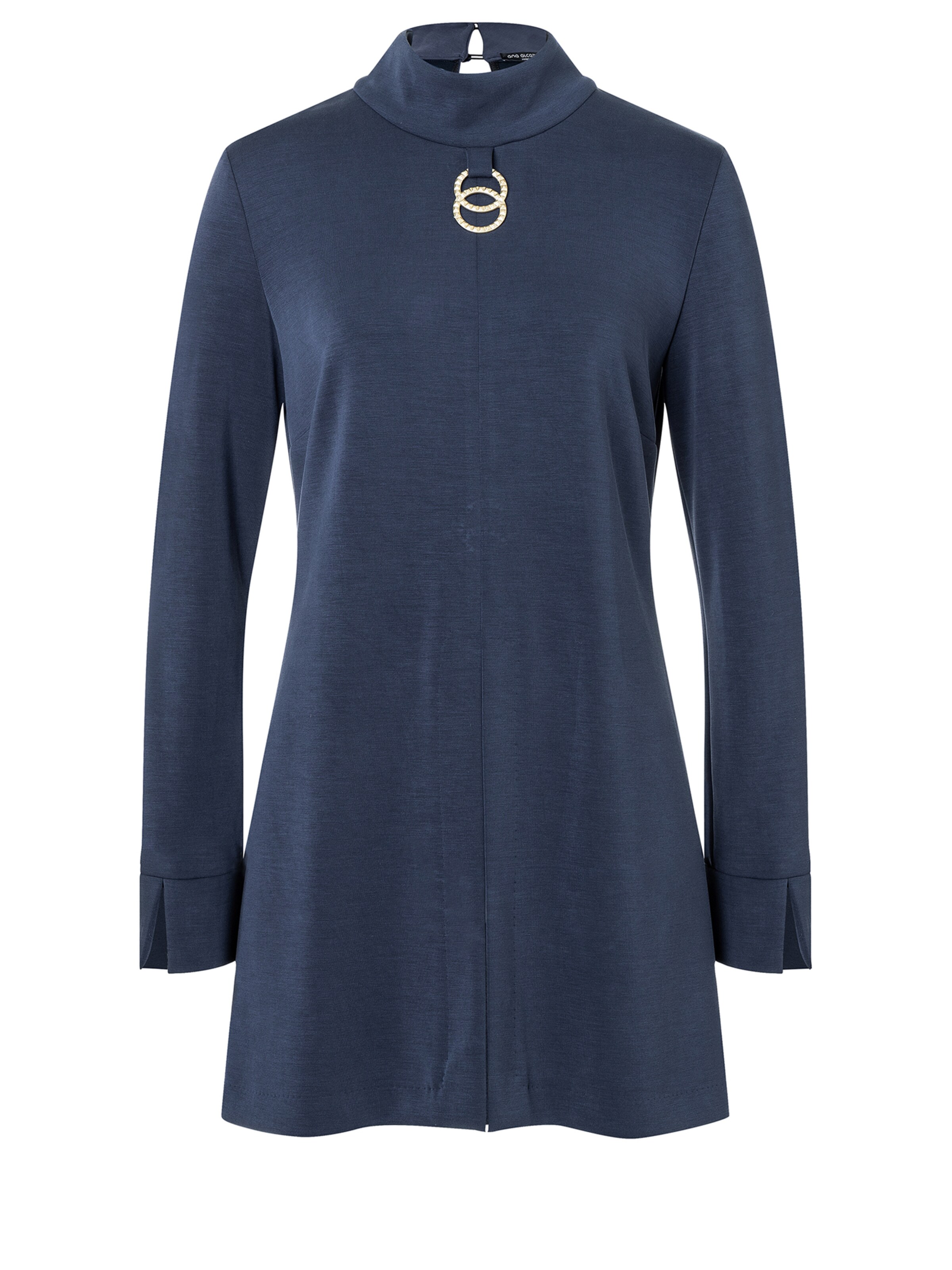 Ana Alcazar Bluse ' Semira ' in Blau: Vorderseite