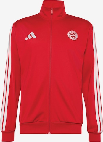 ADIDAS PERFORMANCE Urheilullinen collegetakki 'FCB DNA' värissä punainen: etupuoli