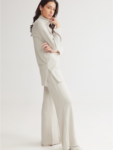 évasé Pantalon 'Frosty' 4TAILORS en blanc