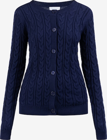 usha BLUE LABEL Gebreid vest in Blauw: voorkant