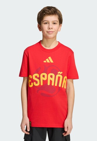 T-Shirt fonctionnel 'FIFA Fussball-Weltmeisterschaft 26™ Spanien' ADIDAS PERFORMANCE en rouge : devant