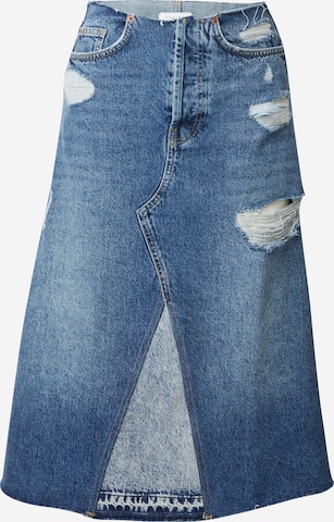 TOPSHOP Skirt in Blue: front