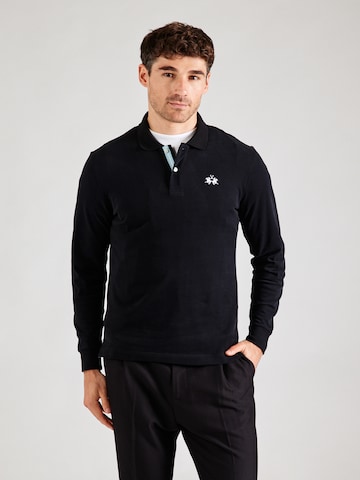 La Martina Shirt 'XMP004' in Black: front