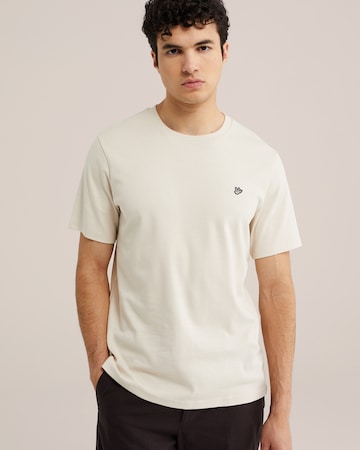 T-Shirt WE Fashion en beige : devant