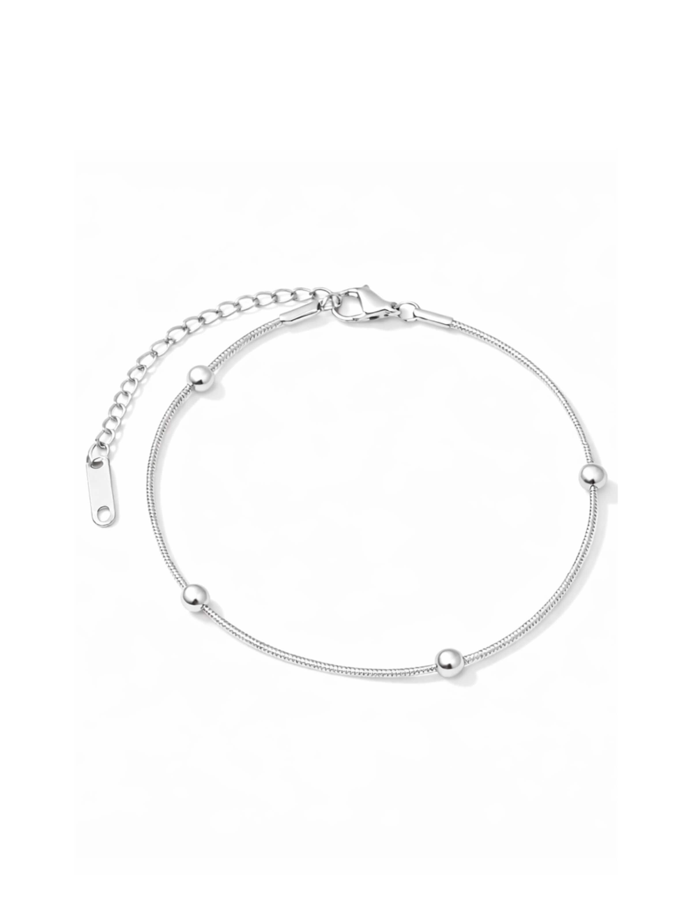 Pure Schmuck Armband 'Ball Harmony'‌‌‌‌‌‌‌ in Silber: Vorderseite