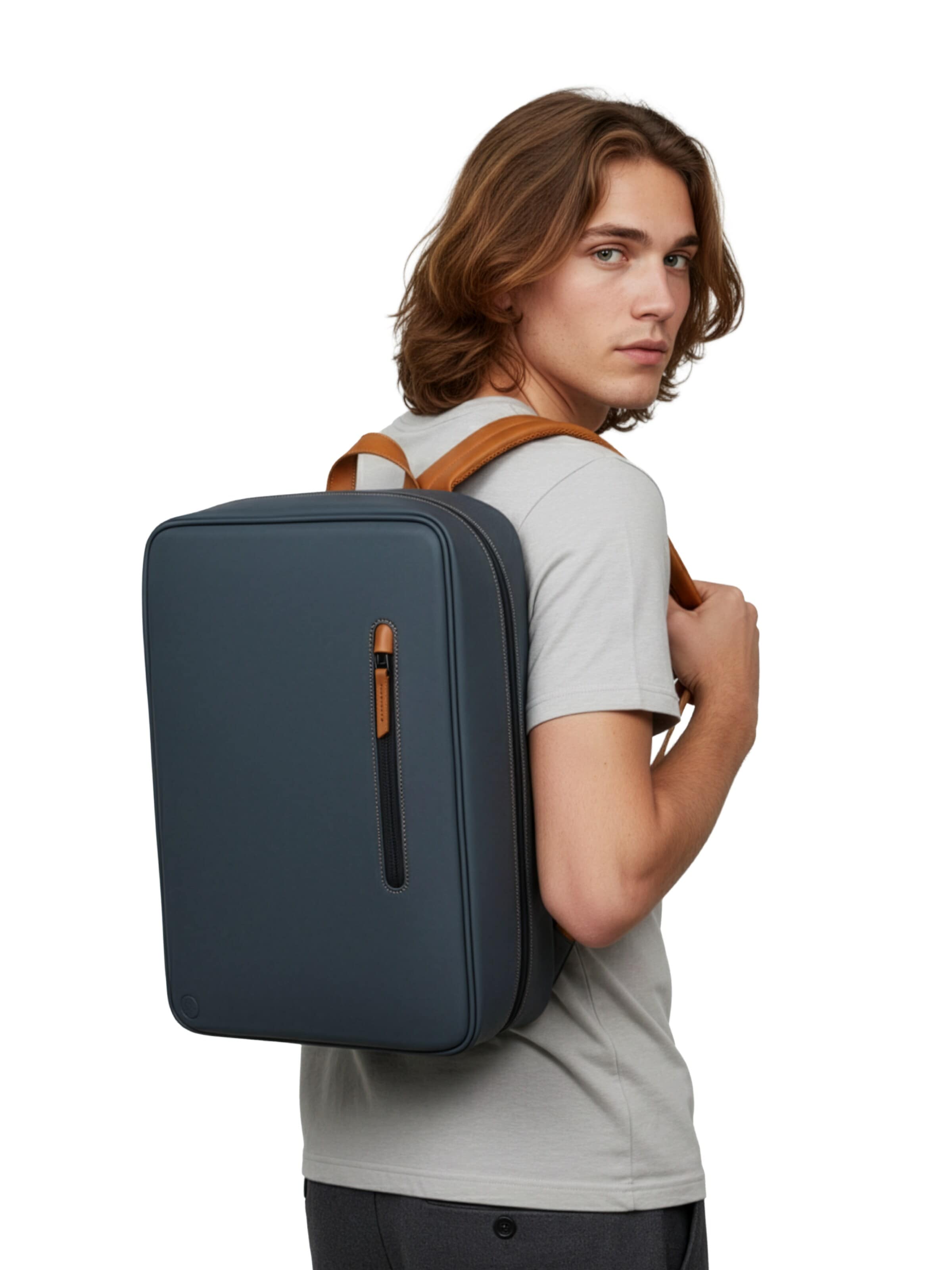 KIWEE Rucksack 'Fisherman'‌ in Grau