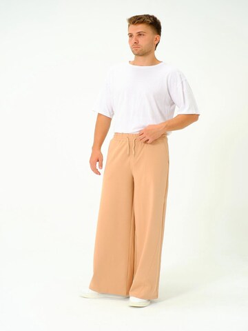 Wide Leg Pantalon C&City en marron