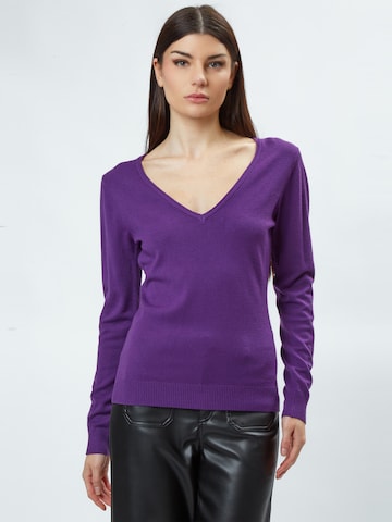 Influencer Sweater in Purple: front