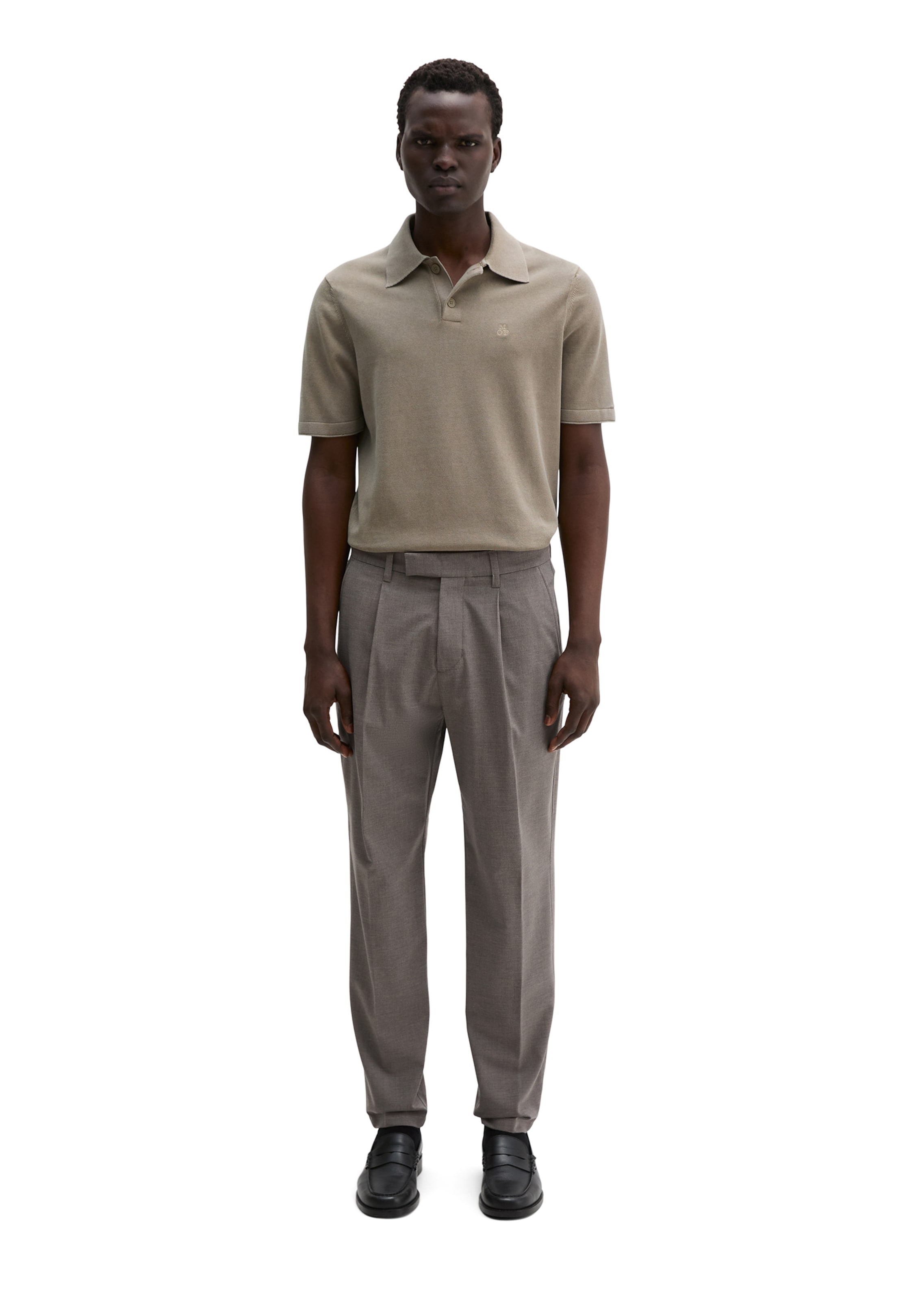 Marc O'Polo Loose fit Pants 'Belsbo' in Beige: front
