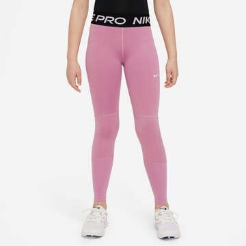 NIKE Skinny Sportovní kalhoty 'Pro' – pink