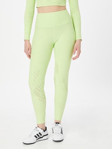 Onzie - Skinny Calças de desporto 'Selenite' em verde: frente