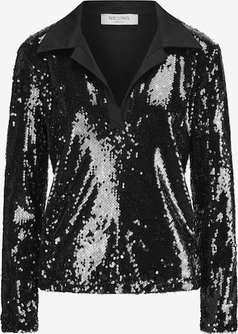 Nicowa Shirt 'ORIWILO' in Zwart: voorkant