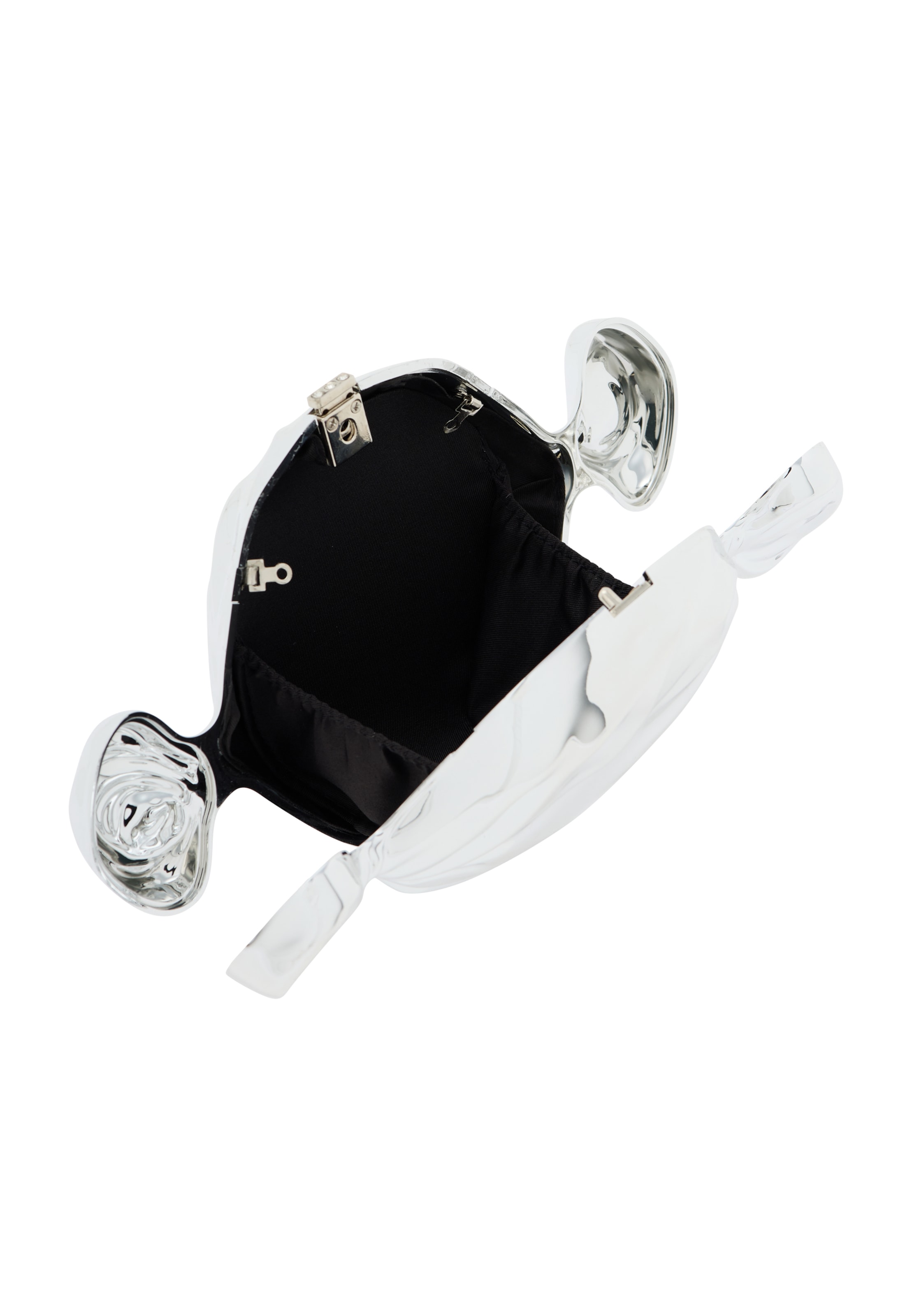 KRZY Clutch in Silver