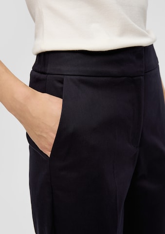 s.Oliver BLACK LABEL Tapered Pleated Pants in Blue