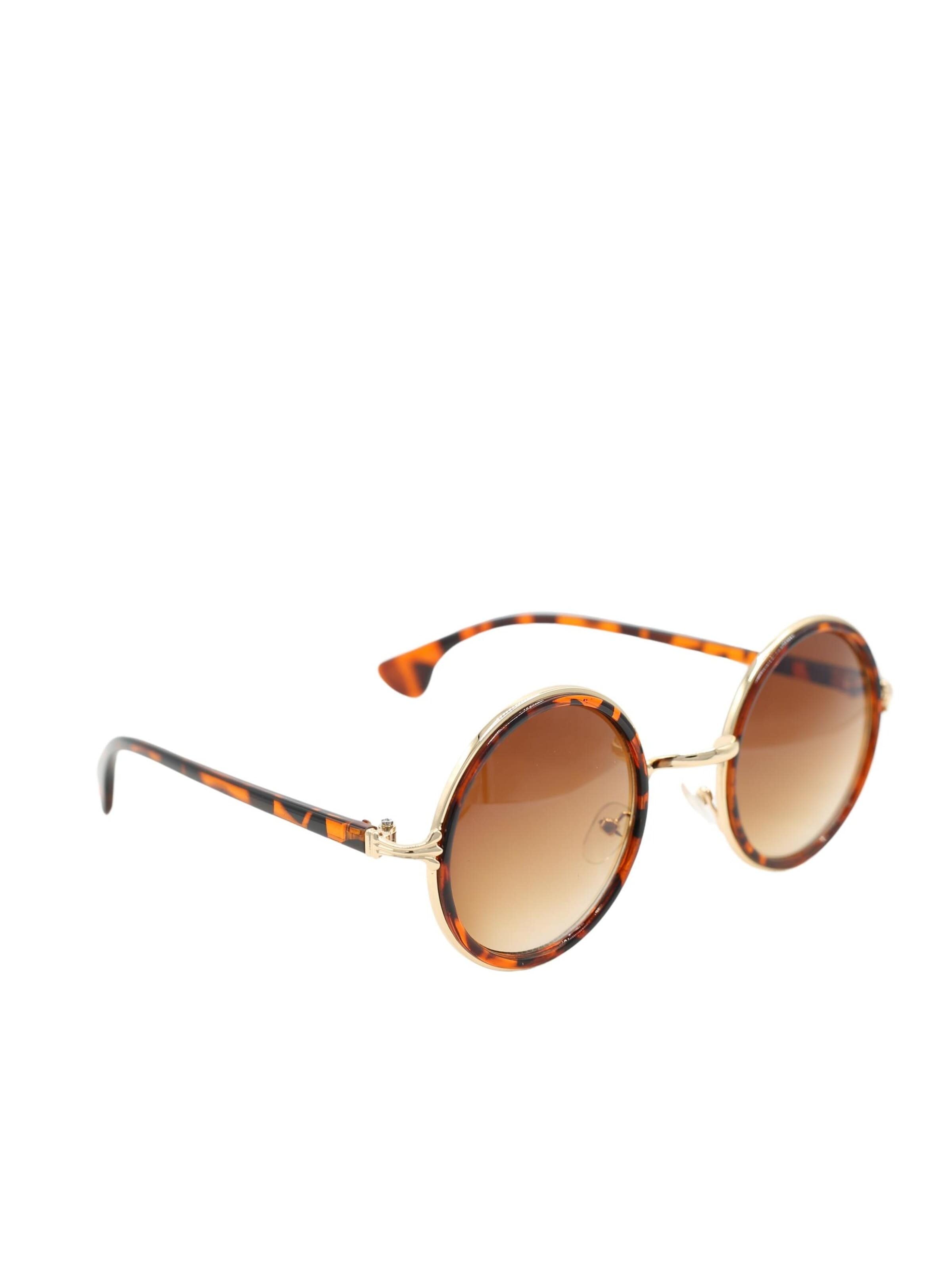 COLLEZIONE ALESSANDRO Sonnenbrille 'Hippie' in Gold: Vorderseite