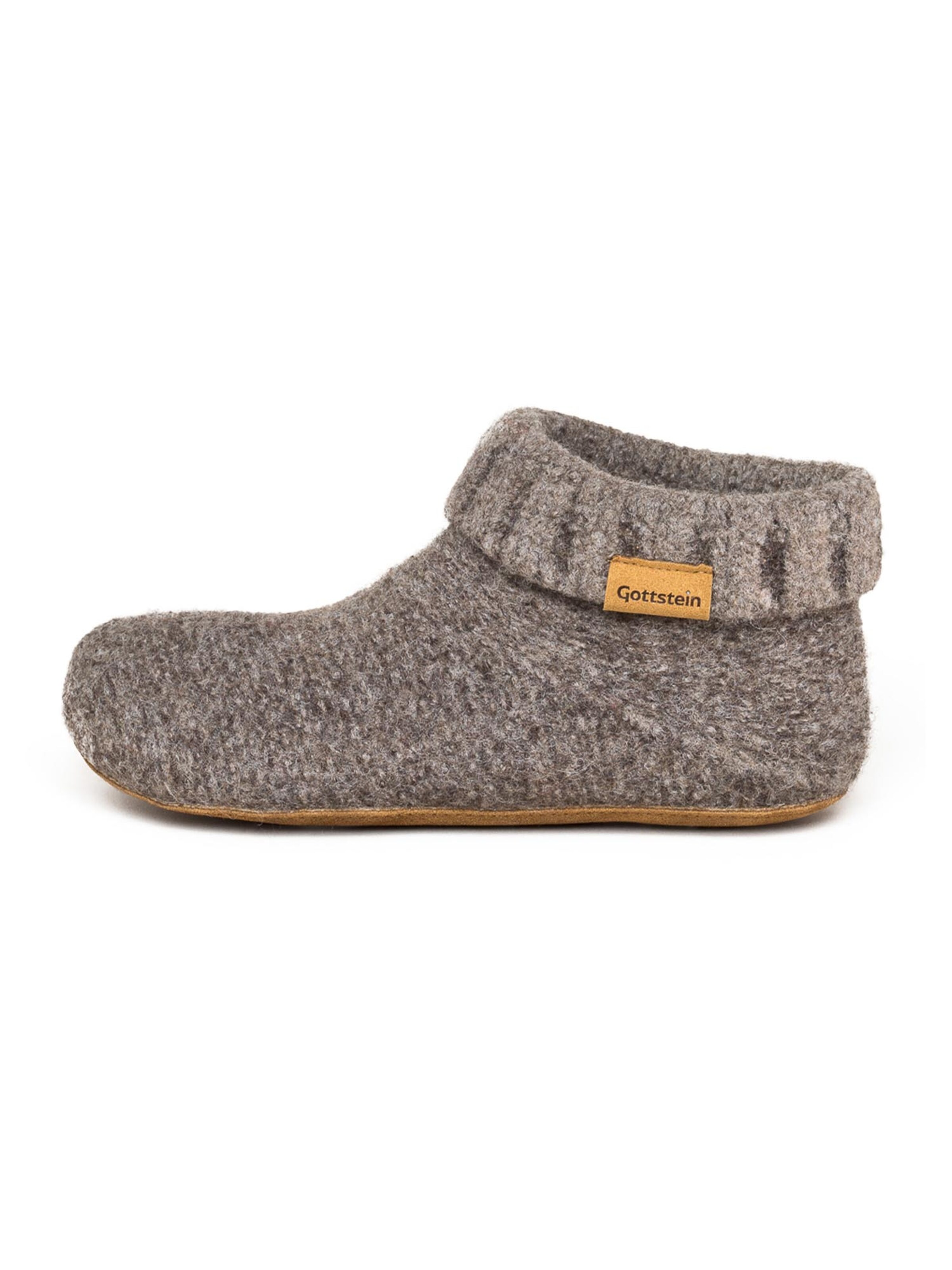 Gottstein Pantolette 'Knit Boot'‌‌‌‌‌‌ in Braun: Vorderseite