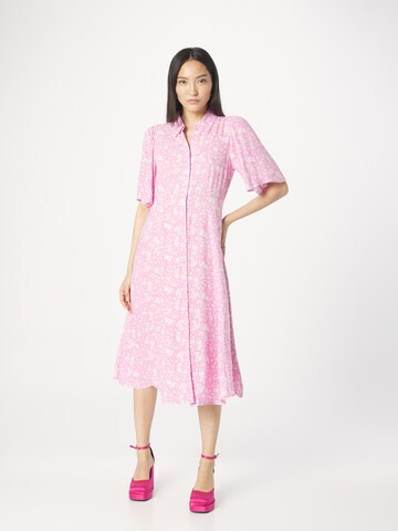 Y.A.S Shirt Dress 'Telli' in Pink: front