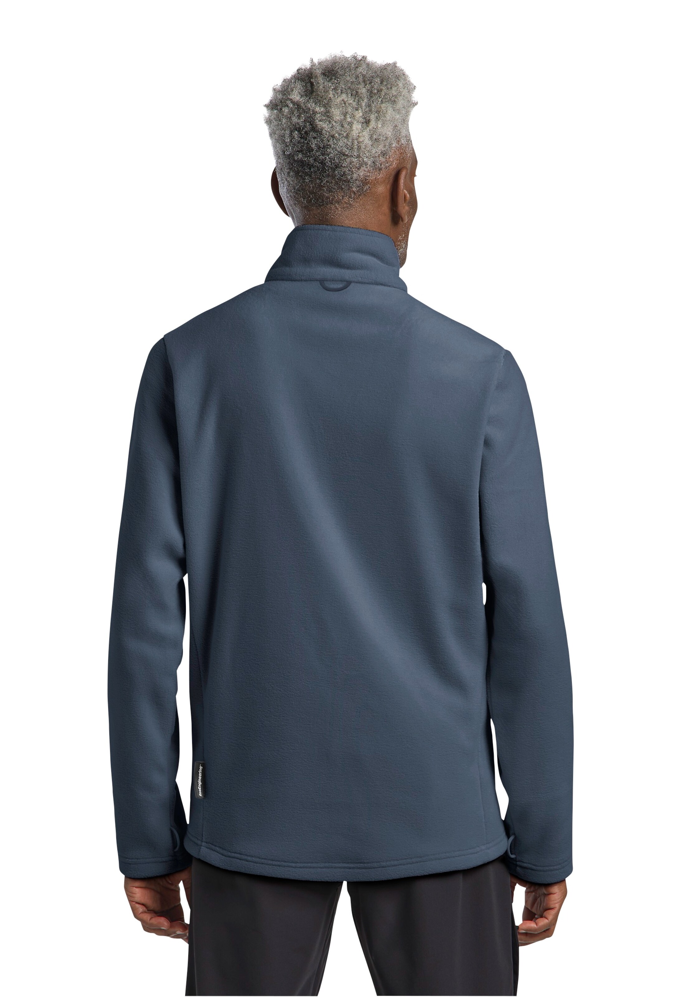 JACK WOLFSKIN Athletic Fleece Jacket 'Winterstein' in Blue