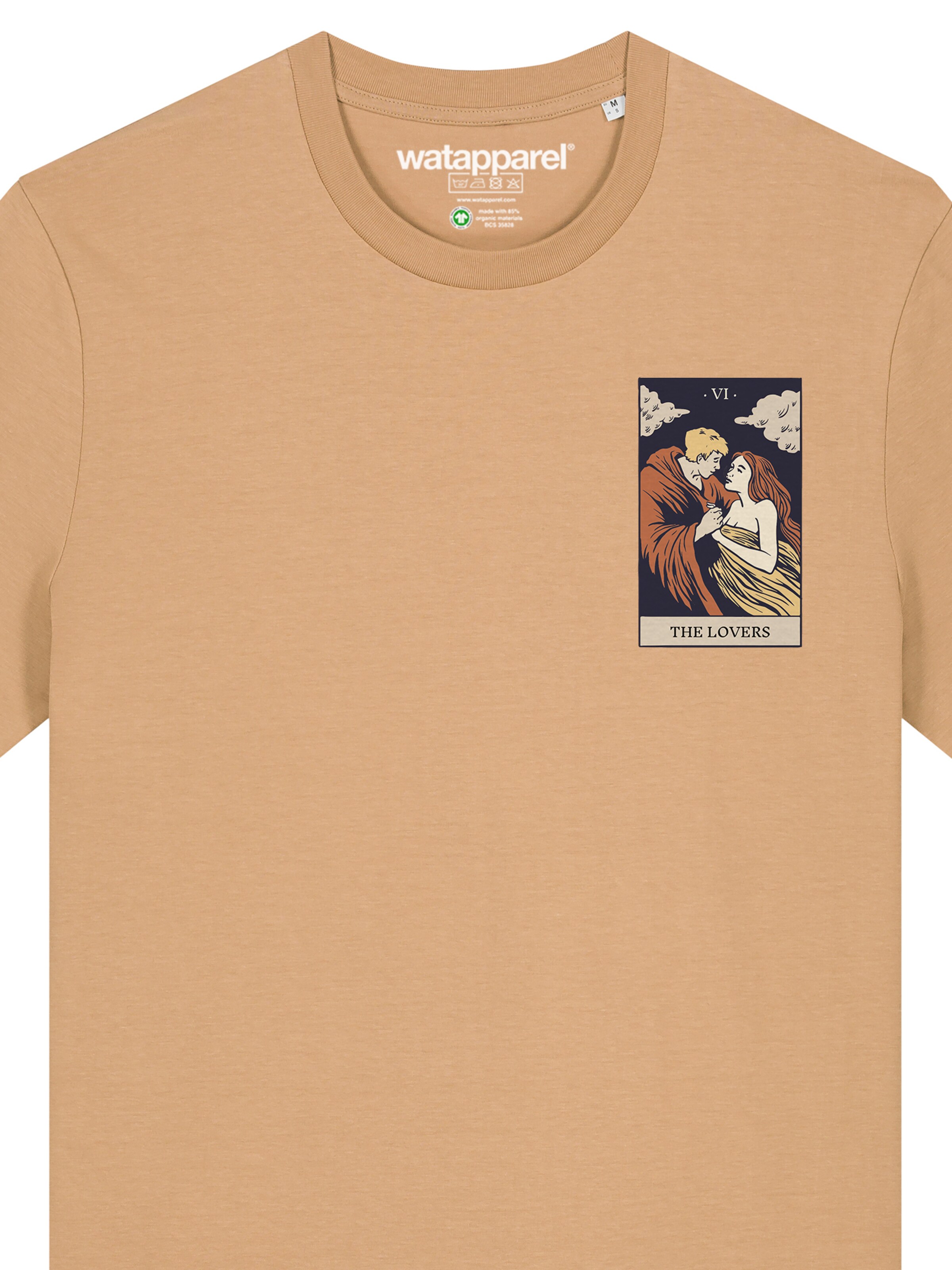 T-Shirt 'Tarot The Lovers' Watapparel en beige