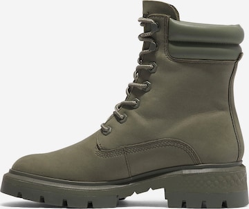 TIMBERLAND Lace-Up Ankle Boots in Green: front