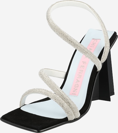 Sandalai iš Chiara Ferragni, spalva – juoda / skaidri spalva, Prekių apžvalga