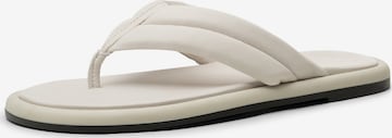 Shoe The Bear T-Bar Sandals ' THONG ' in White: front