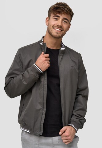 INDICODE JEANS Between-Season Jacket 'Edi' in Grey: front