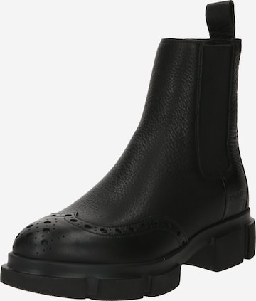 Copenhagen Chelsea Boots in Schwarz: predná strana