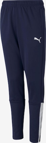 PUMA Slimfit Sportbroek in Blauw: voorkant