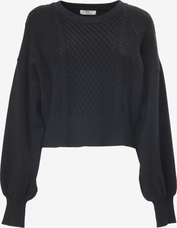 Influencer Pullover in Schwarz: predná strana