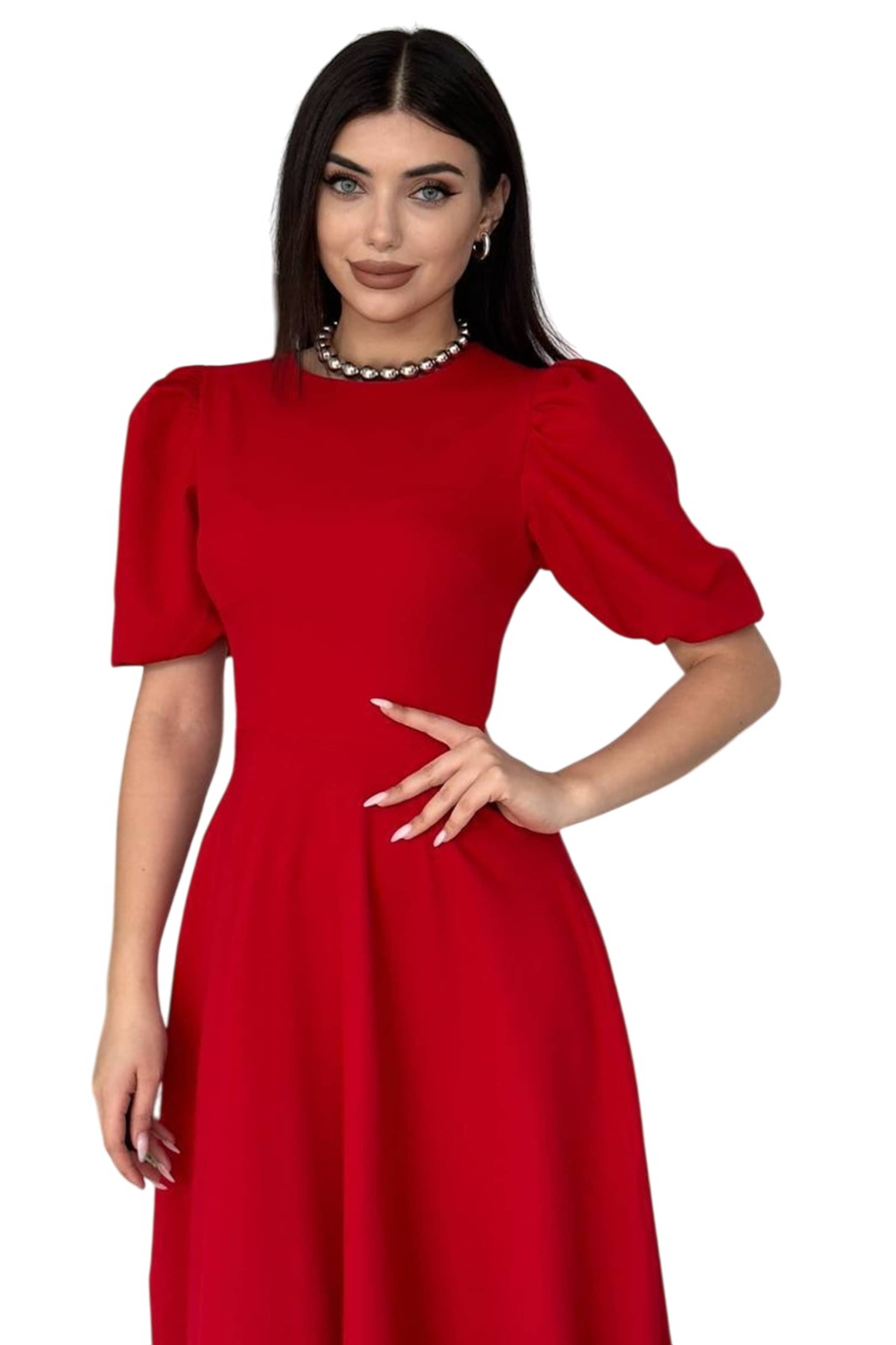 WOMAN VISION Kleid in Rot: Vorderseite