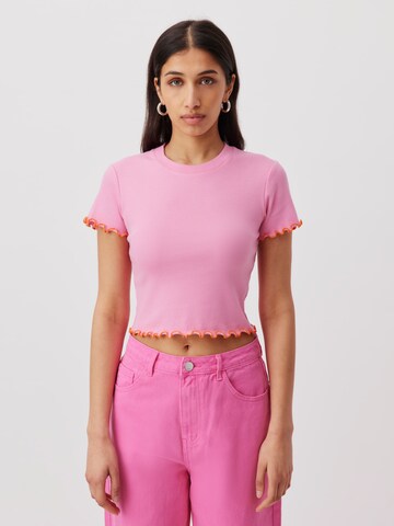 LeGer by Lena Gercke Shirt 'Teresa' in Roze: voorkant