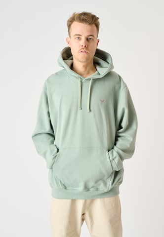 Cleptomanicx Sweatshirt 'Ligull Boxy' in Green: front