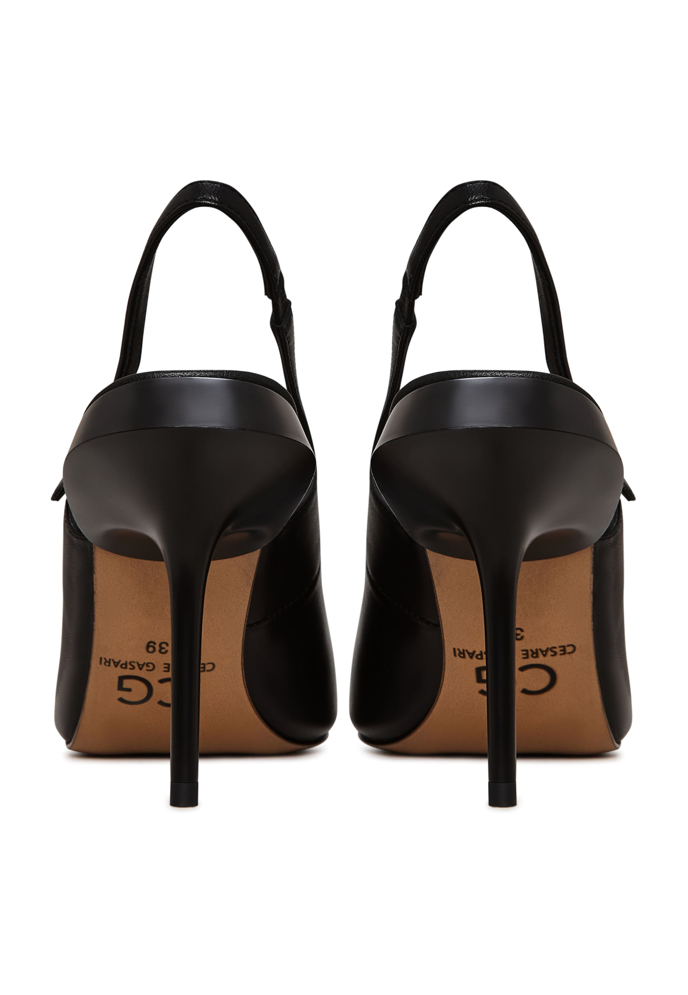 CESARE GASPARI Slingpumps in Zwart